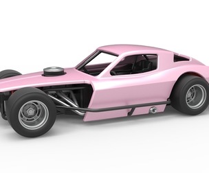 Vintage Asphalt Modified stock car V3 Scale 1:25
