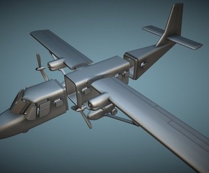GAF N-24A Nomad - 3D Printable Model