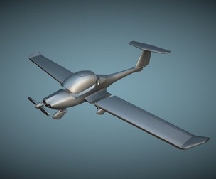 Diamond DA20 Katana Eclipse - 3D Printable Model