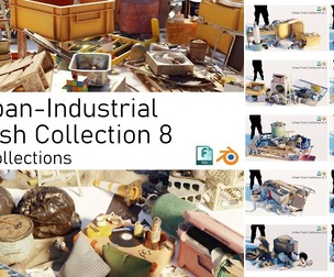 Urban Industrial Trash Collections 8 - 3d Assets