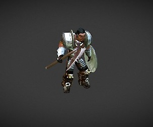 Warrior Lowpoly Character