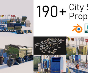 190+ City Street Assets Pack