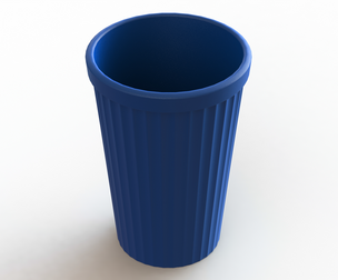 Faceted Plastic Mug
