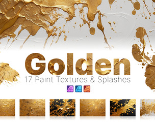 Golden Paint Textures - Affinity Assets