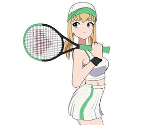 Anime Girl - Tennis Game