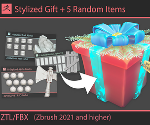 Stylized Gift + 5 Brush Packs
