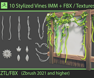 Stylized Vines IMM Brushes