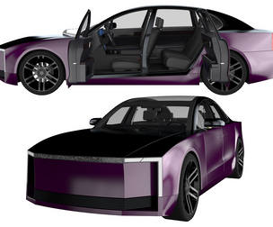 Generic Electric Sedan Bestia purple