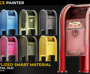 10 Stylized Smart Materials Metal Old Vol 07