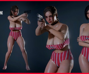 Resident Evil 2 & 3 Remake: CR AW JV Fila Retro Bikini