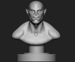 ORC STATUE - MESH BASE 3D