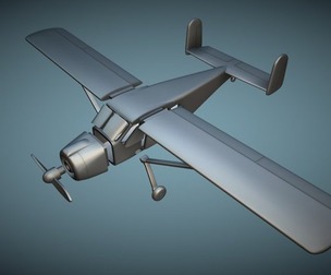 Max Holste MH.1521 Broussard - 3D Printable Model