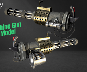 Machine Gun(3d Model)