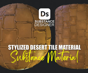 Stylized Desert Tiles Material 06