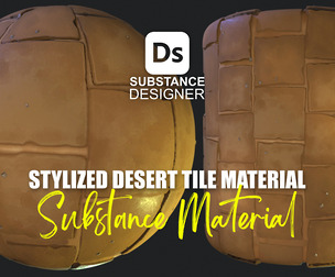 Stylized Desert Tiles Material 07