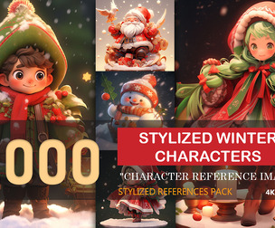 9 IN 1(50% OFF)2000 STYLIZED WINTER CHARACTERS