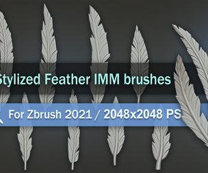 Stylized Feather IMM brushes