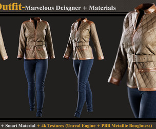 Girl's Outfit 35-Models+Materials