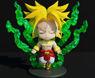 BROLY FUNKO - CHIBY 3D PRINTING MODEL STL