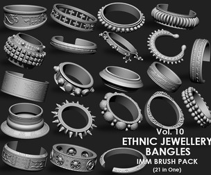 Ethnic Jewellery IMM Brush Pack 21 in One Vol 10