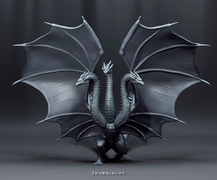 KING GHIDORAH - GODZILLA 3D PRINTING MODEL STL