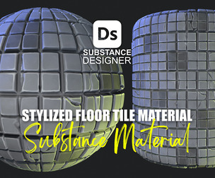 Stylized Floor Tiles Material 05