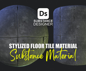 Stylized Floor Tiles Material 07