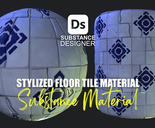 Stylized Floor Tiles Material 10