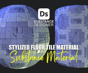 Stylized Floor Tiles Material 11
