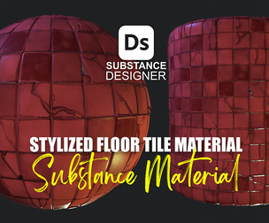 Stylized Floor Tiles Material 12