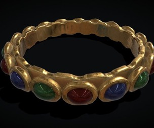Gold Jeweled Bracelet