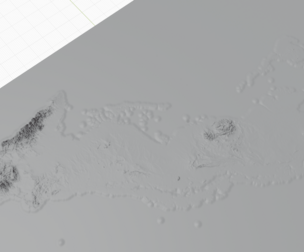 Cuba island full  3d model terrain