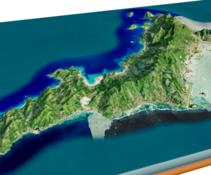 Seychelles Mahe Island 3d model