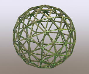 Wireframe Shape Pentakis Snub Dodecahedron