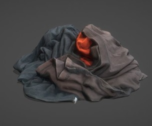 Pile of clothes | Lowpoly