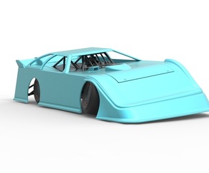 Super Dirt Late model while turning 1:25