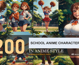 school anime characters