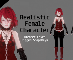Assassin - Realistic Female Character - Blender