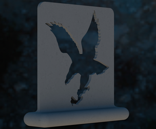 3D Art Eagle Stencil