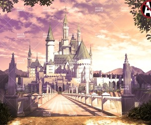 [2D Background] Castle_evening - "Fantasy06"