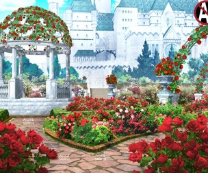 [2D Background] Rose garden_daytime - "Fantasy06"