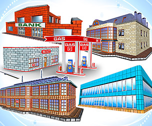 Toon Textured Buildings Pack