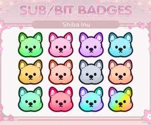 Shiba Inu Emotes/Loyalty Sub Bit Badges