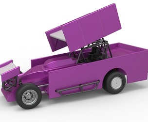 NE Outlaw Dirt Modified stock car V2 Scale 1:25