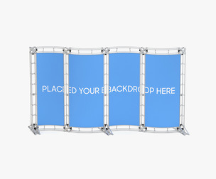 8FT X 20FT TRUSS BACKWALL DISPLAY Curve