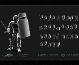 Riot Police Figure Set 01