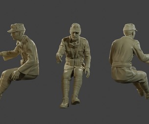 Italian soldier Sit ww2 IT10