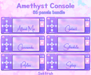 Twitch Amethyst Console Anime Panels