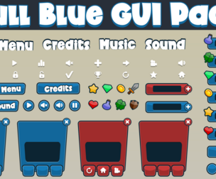 Simple blue GUI full pack