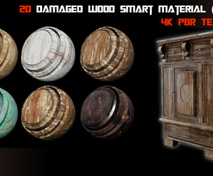 20 Damaged Wood Smart Material